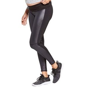 Isabel Maternity xxl active faux leather leggings